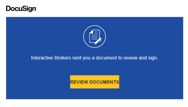 The client DocuSign email